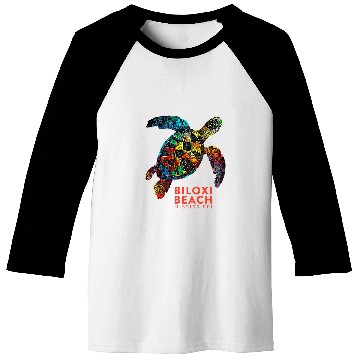 Discover Turtle Pet Biloxi Mississippi Vacation Holiday Retro Sea Turtle 5 Baseball Tees