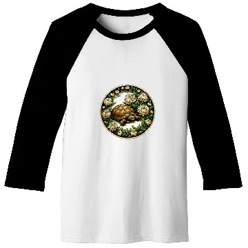 Discover Turtle Pet Box Turtle Illustration Floral Box Turtles Baseball Tees