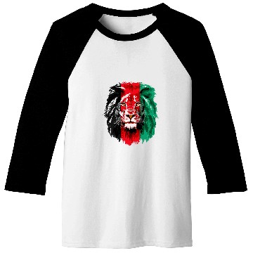Discover Lion Pet Afghanistan Flag Lion frees Afghanistan Baseball Tees