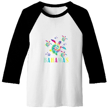 Discover Turtle Pet Bahamas Tie Dye Turtle Souvenir Bahamas 4 Baseball Tees