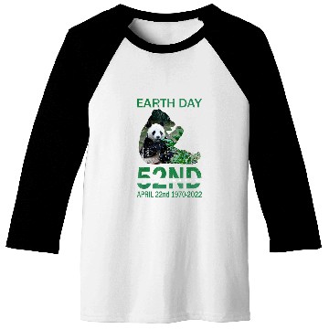 Discover Panda Pet Cute Earth Day 52nd Anniversary April Panda Environment Baseball Tees