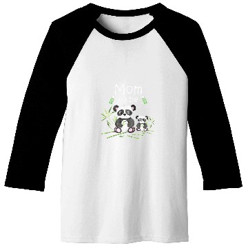 Discover Panda Pet mom to be panda bear cute baby shower Baseball Tees