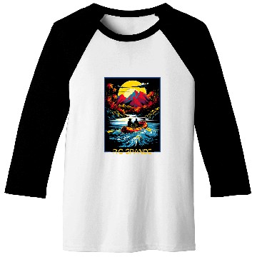 Discover Rio Grande Rafting Adventure Thrilling White Water Fun Baseball Tees
