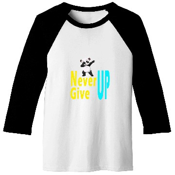Discover Panda Pet never give up cute panda Baseball Tees