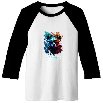 Discover Panda Pet Tokyo coordinates Panda Vaporwave Design Baseball Tees