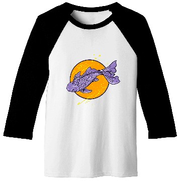 Discover Japan Koi Fish Japanese Art Gift Baseball Tees