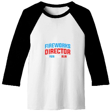 Discover Fireworks Director I run You run July Patriot American Flag Baseball Tees
