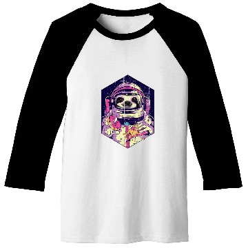 Discover Sloth Pet astro space shuttle Baseball Tees