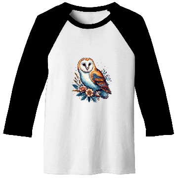 Discover Owl Pet Barn Owl 3 Baseball Tees