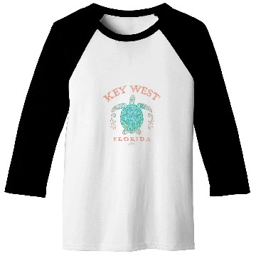 Discover Turtle Pet Key West Florida Sea Turtle 7 Baseball Tees