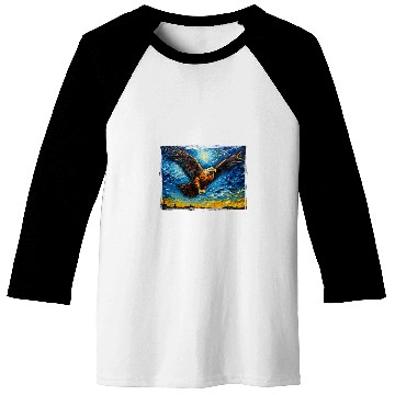 Discover Majestic Flying American Bald Eagle Baseball Tees