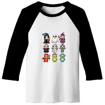 Discover Sloth Pet Spooky ghosts BooJee Horror Pumpkin Sloth Halloween Baseball Tees