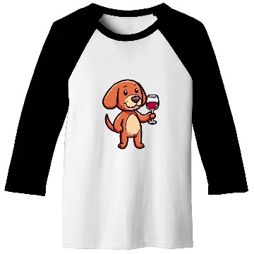 Discover Wines Fun Vizsla Wines Funny Dog Beverage Baseball Tees