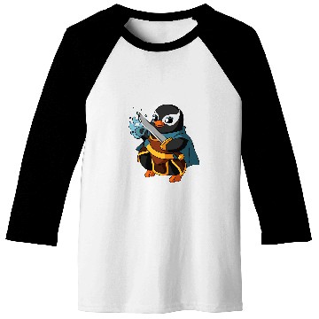 Discover Penguin Pet Warlock Penguin RPG Gaming Funny Nerdy Geeky Gamer Baseball Tees