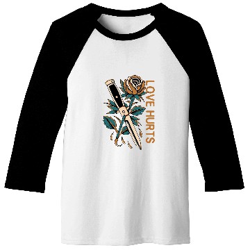 Discover Love Hurts x Rose x Switchblade Traditional Baseball Tees