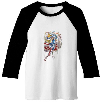 Discover Superman Flying Determination Baseball Tees