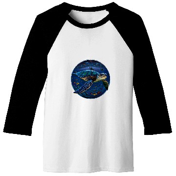 Discover Turtle Pet Marine Life Baseball Tees