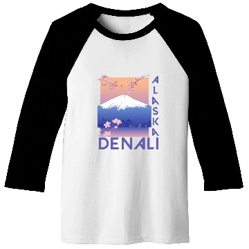Discover Nature Hike Denali Mountain Hiking Mountaineer Outdoor Baseball Tees