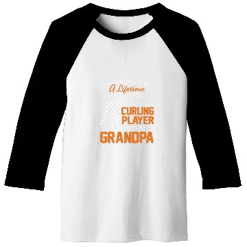 Discover My Favorite Curling Player Calls Me Grandpa Gift For Father Baseball Tees