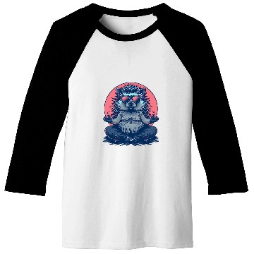 Discover Hedgehog Pet Funny Meditation Buddhist Zen Buddha Spirituality Baseball Tees