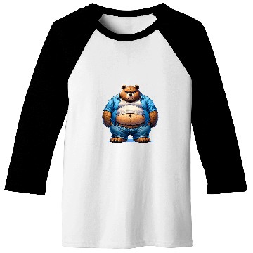 Discover Bear Pet Chubby Bear Paradise Adorable Kawaii Style Bear 2 Baseball Tees
