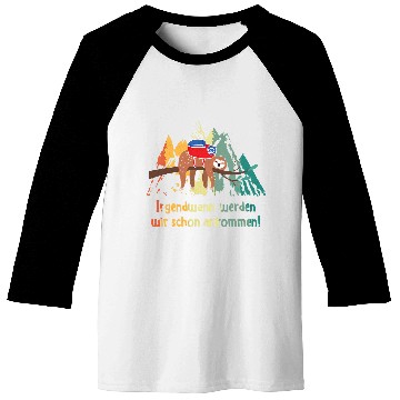Discover Team Sloth Retro vintages Style Hiking Mountaineering Baseball Tees