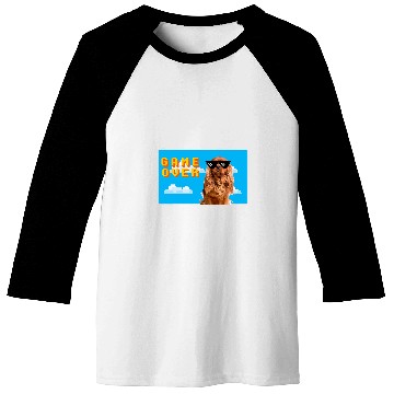 Discover 8Bit Game Over Cavalier King Charles Brown Baseball Tees