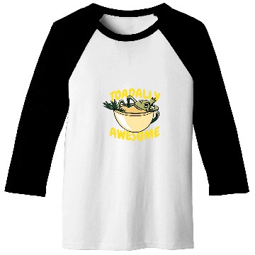 Discover Coffee Fun Toadally Awesome Coffee Frog Lily Pads Baseball Tees