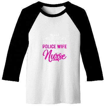 Discover Police Wife nurses Life RN Mom 33 Baseball Tees