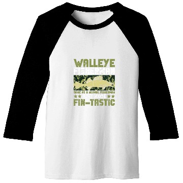 Discover Walleye Fisherman Design For Walleye Fishing Baseball Tees