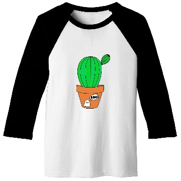Discover Cute Cactus In Halloween ghosts TerraCotta Pot Baseball Tees
