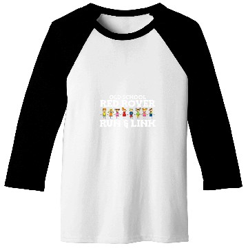 Discover Old School Red Rover Run and Link 90s Kid Throwback Baseball Tees