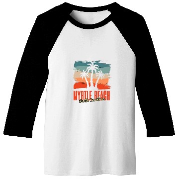 Discover Beach Sea Summer Weekend Travel Myrtle Beach South Carolina Baseball Tees