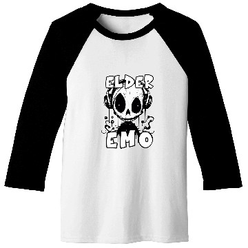 Discover Elder Emo Older Punk Goth Emo Music Lovers Funny Saying 1 Baseball Tees