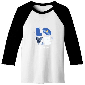 Discover Police Life Love Christmas Graphic Oversized Baseball Tees