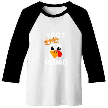 Discover Thanksgiving Running Turkey Trot Squad Baseball Tees