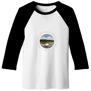 Discover vintages Thousand Islands National Park Canada Kayak Touring Baseball Tees
