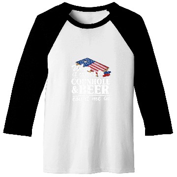 Discover Beer Fun When It Comes To Cornhole Beer Count Me In Funny Cornhole Baseball Tees