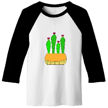 Discover Delicate Melon Pot Cacti Baseball Tees