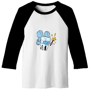 Discover Dental Assistant dentists Brace Teeth Tooth Fairy Angel 212 Baseball Tees