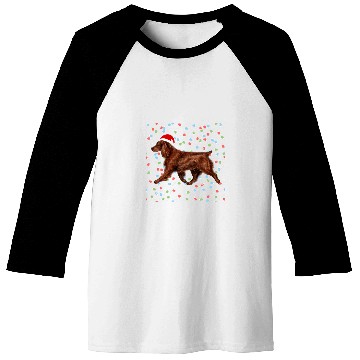 Discover boykin spaniel santa christmas lights xmass dog lover holiday Baseball Tees