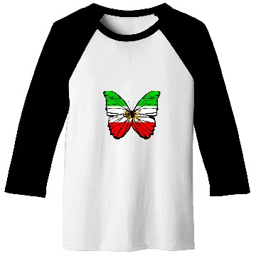 Discover Butterfly Lion Flag Iran Baseball Tees