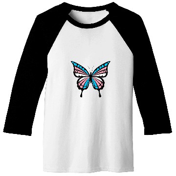 Discover Butterfly LGBT Transgender Pride Colors Baseball Tees