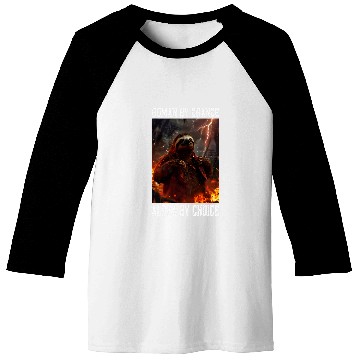 Discover Sloth Pet Alpha Sloth Cringe Meme Funny Cringy Animal Baseball Tees