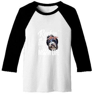 Discover Dogs 365 Rockin The Tibetan Terrier Mom Life Dog Lover Baseball Tees