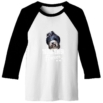 Discover Dogs 365 Tibetan Terrier Forever Cute Dog Lover Gift Baseball Tees