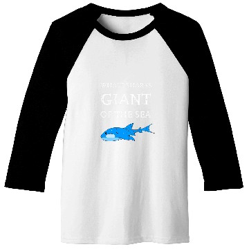 Discover Giant Whale Sharks Marine Life Shark Lover Baseball Tees