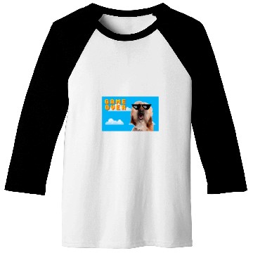 Discover 8Bit Game Over Afghan Hound 2 Baseball Tees