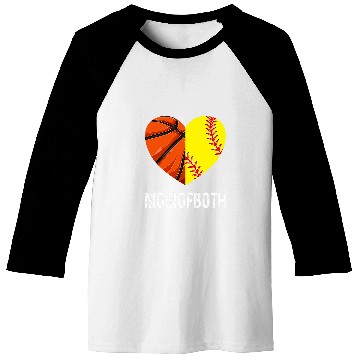 Discover Basketball Softball Mom of Both Baseball Tees