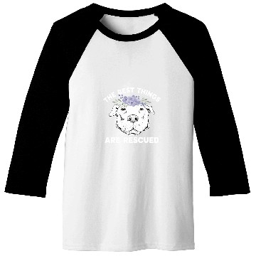 Discover bests Things Are Rescued Pitbull Rescue Pitbull Adoption Baseball Tees